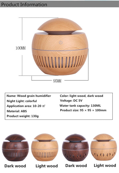 Aroma Essential Oil Diffuser with Wood